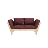 Beat, sofa bed, bordeux/nature