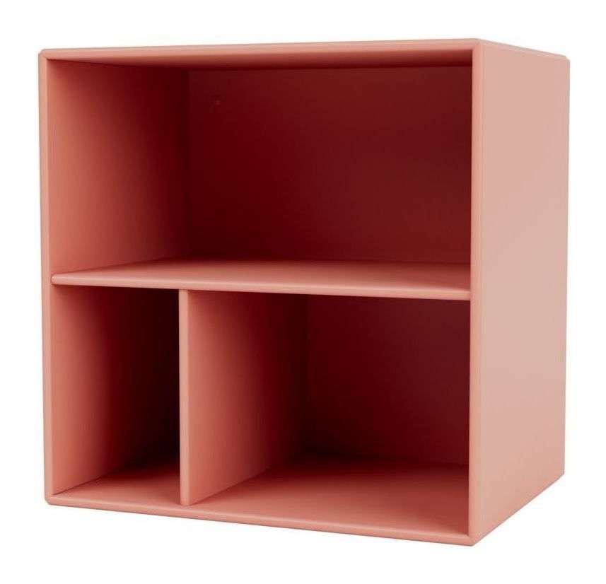 Mini 1102 Shelving Module with shelves, Rhubarb