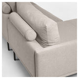 Galene 3-pers. Sofa with right-facing chaise longue, B254, Beige chenille