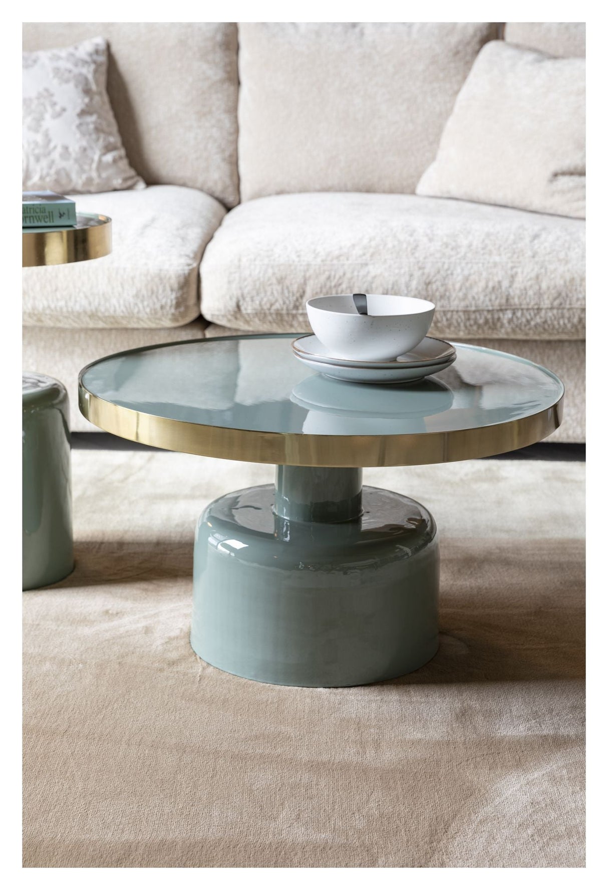 Zuiver Glam Coffee Table, Ø60, Green