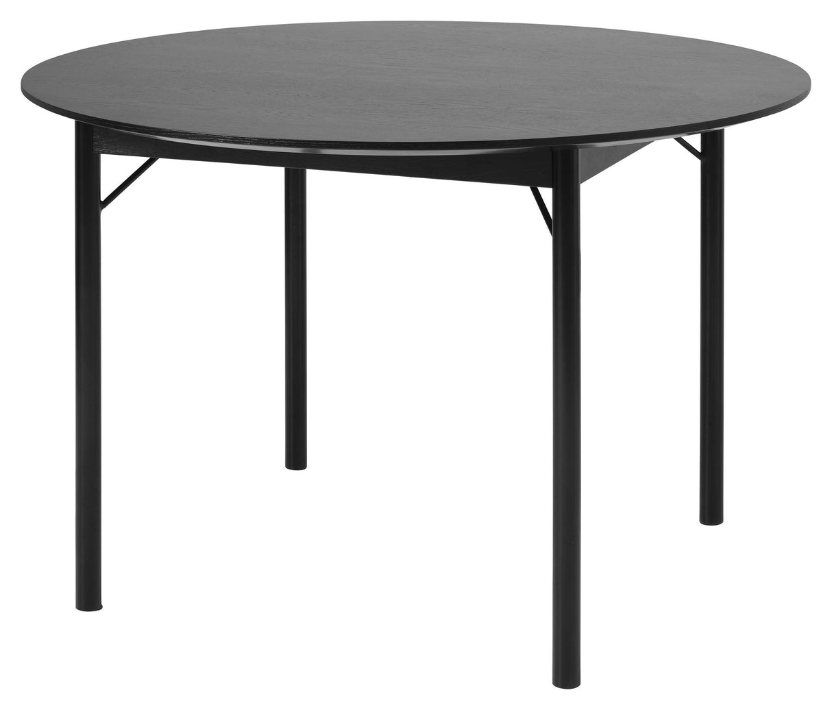 Savona Dining Table Black/Oak, Ø120