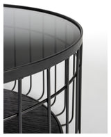 homii Lance Coffee Table Black, Ø60