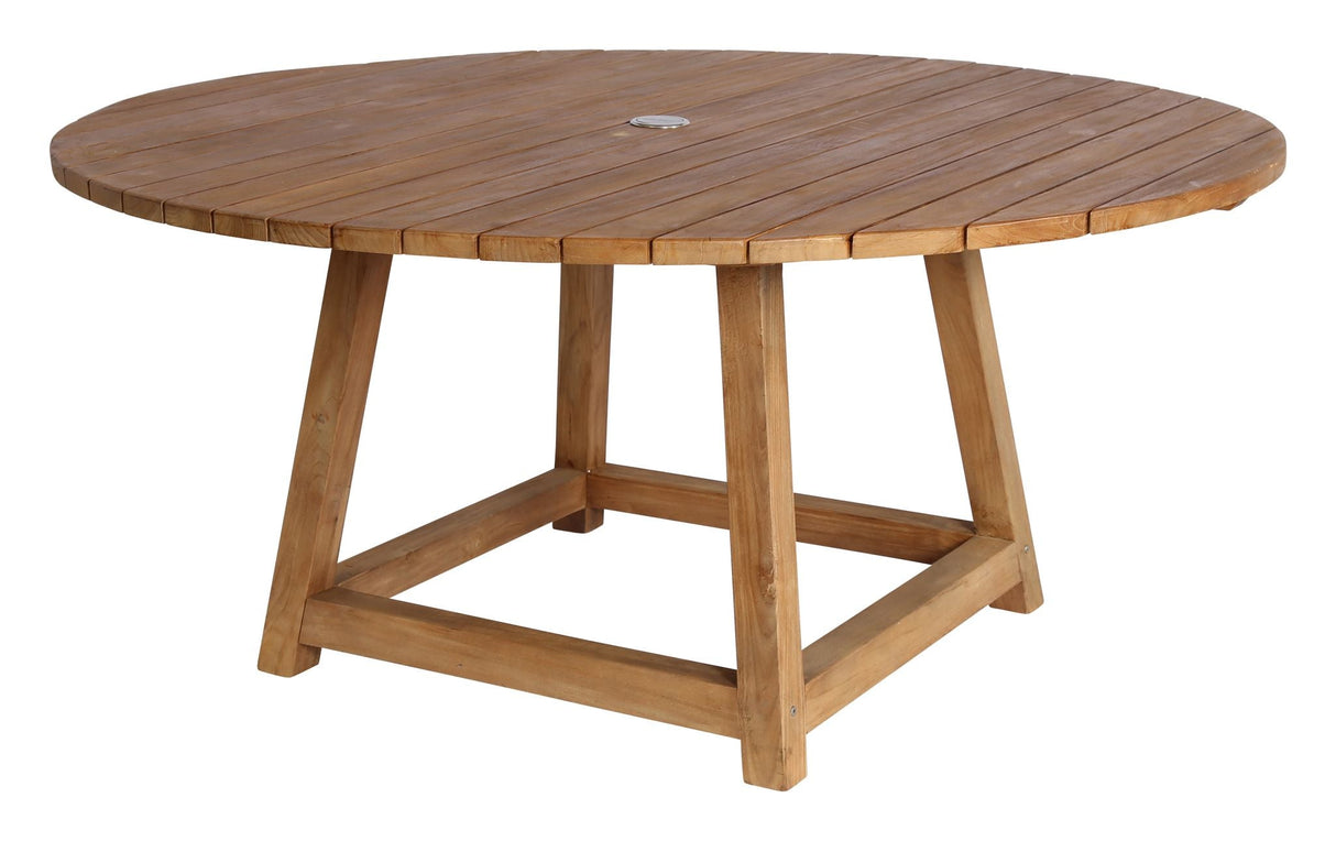 George Exterior Garden Table, Teak, Ø160