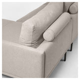 Galene 3-pers. Sofa with left-facing chaise longue, B194, Beige chenille