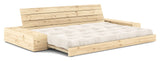 Base Sofa bed with Sideboxes, Ivory/nature