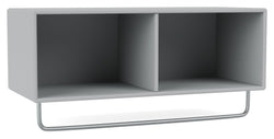 COAT shelf w. clothes rail, 02-Fjord