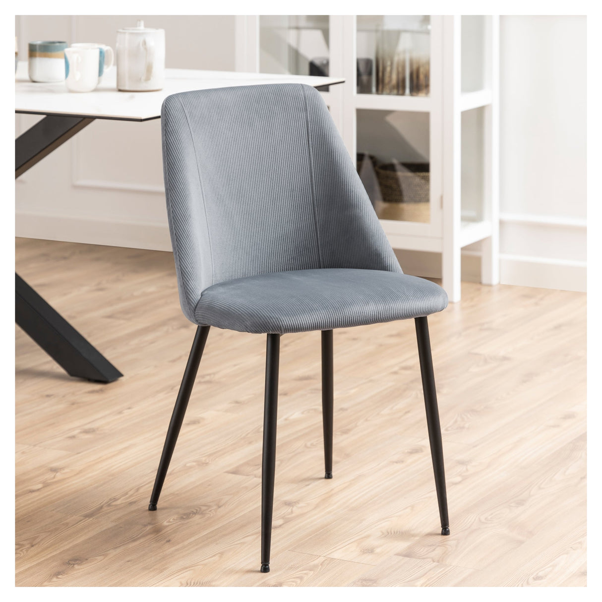 Ines, dining chair - gray