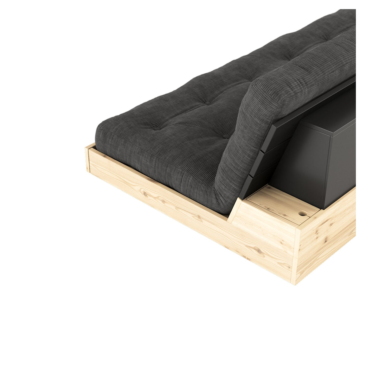 Base Sofa bed, Fudge Brown/black