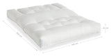 Hippo Out Futon Sofa, White