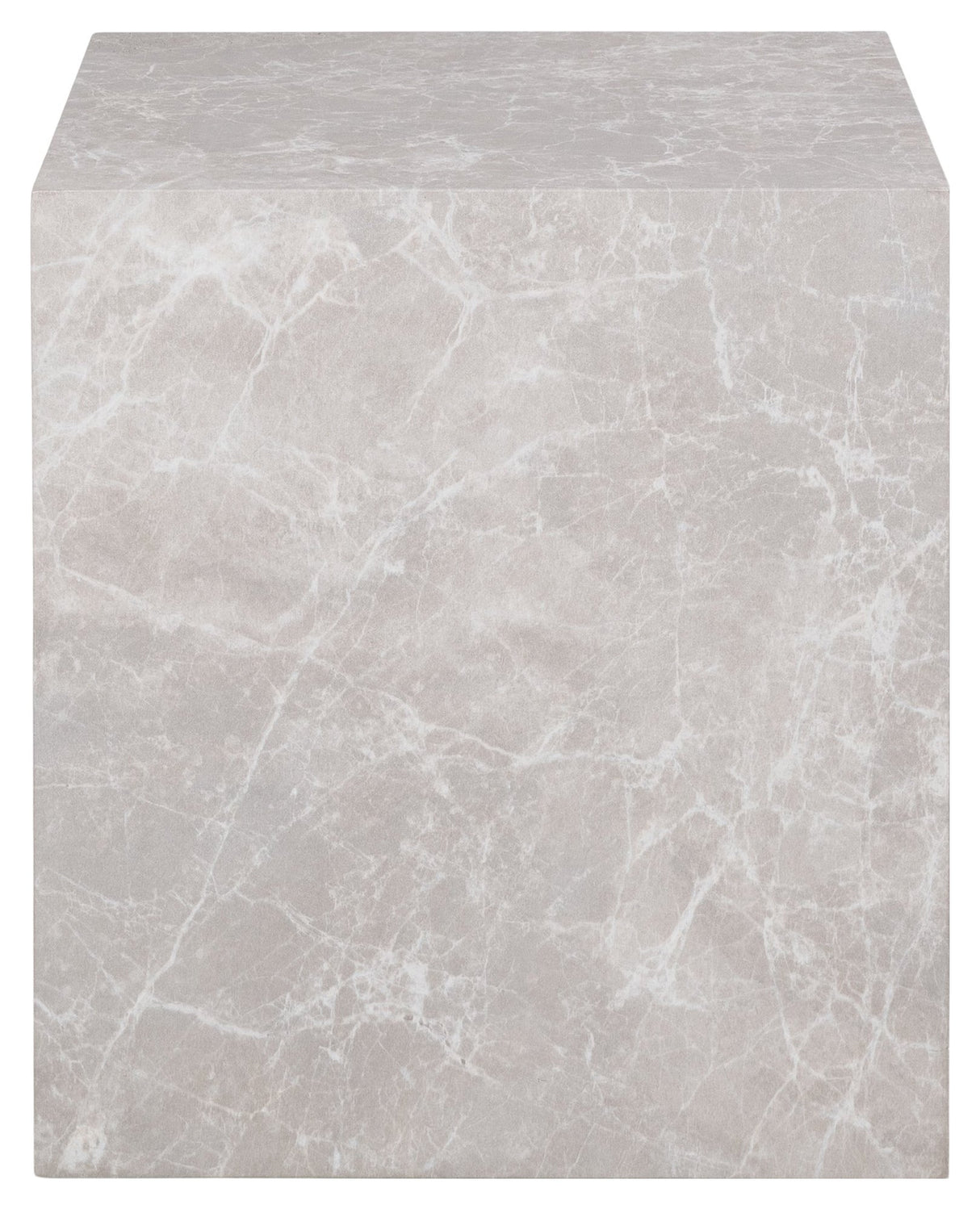 Prague marble/beige Side table, 40cm