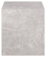 Prague marble/beige Side table, 40cm