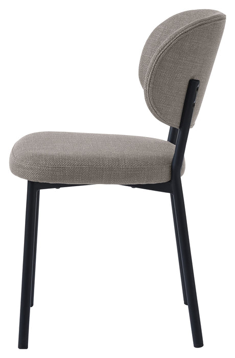 Fowler, dining chair - sand/black