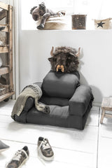 Mini Hippo Children's Chair, Dark Gray