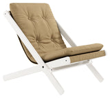 Boogie Lounge Chair, Wheat Beige/White