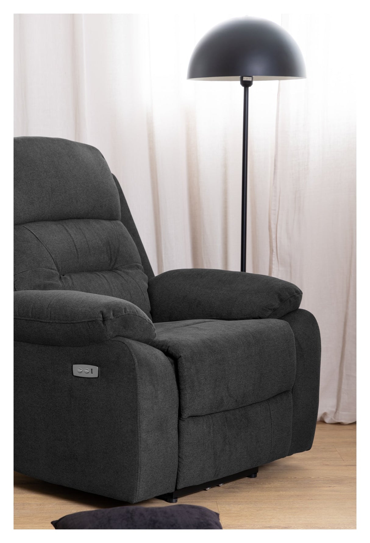 Vansbro, recliner - dark gray