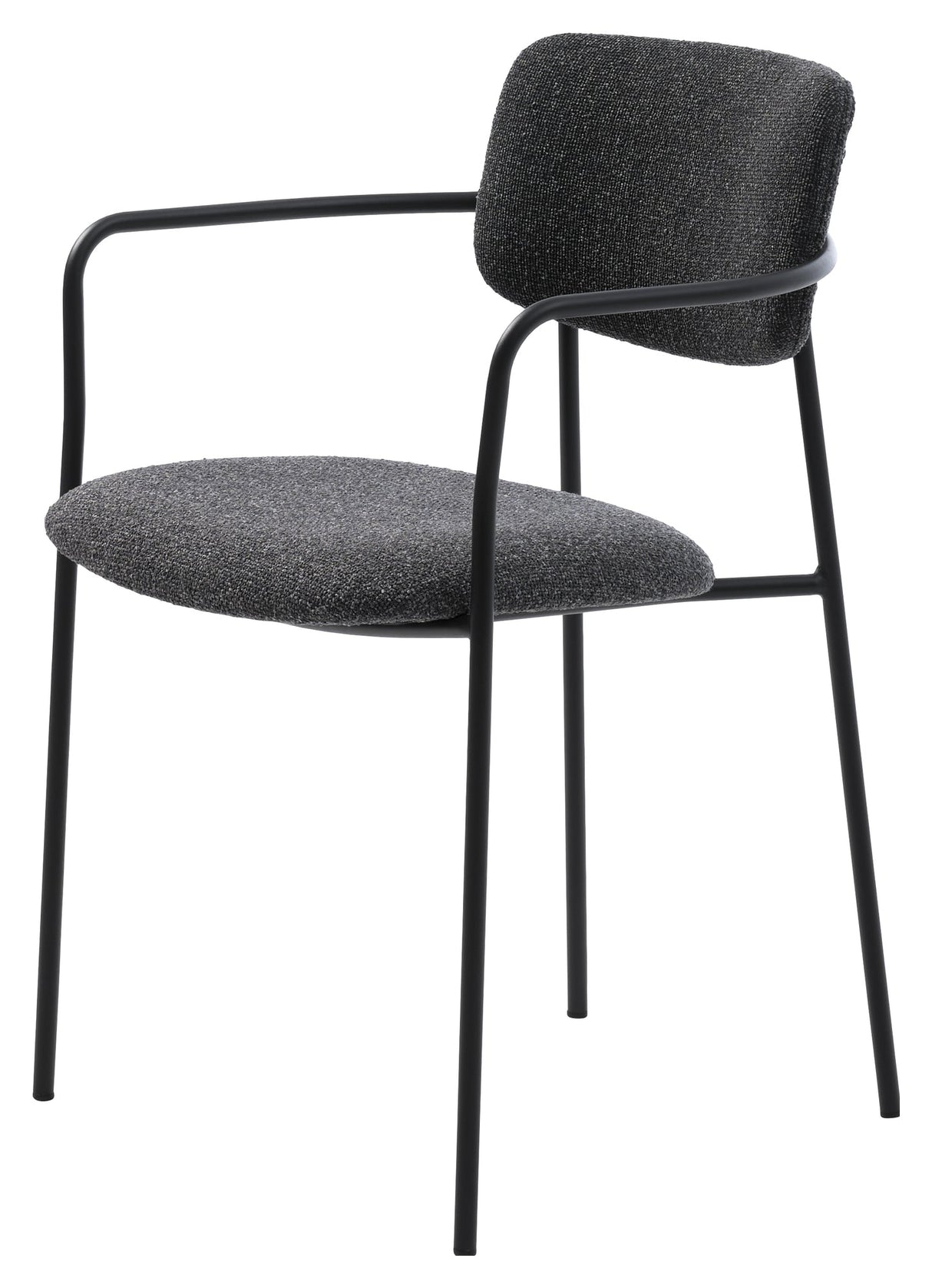 Zama, dining chair w/armrests – gray