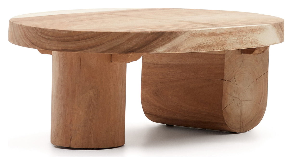 Mosi Coffee table, solid Mungur wood, Ø90x60