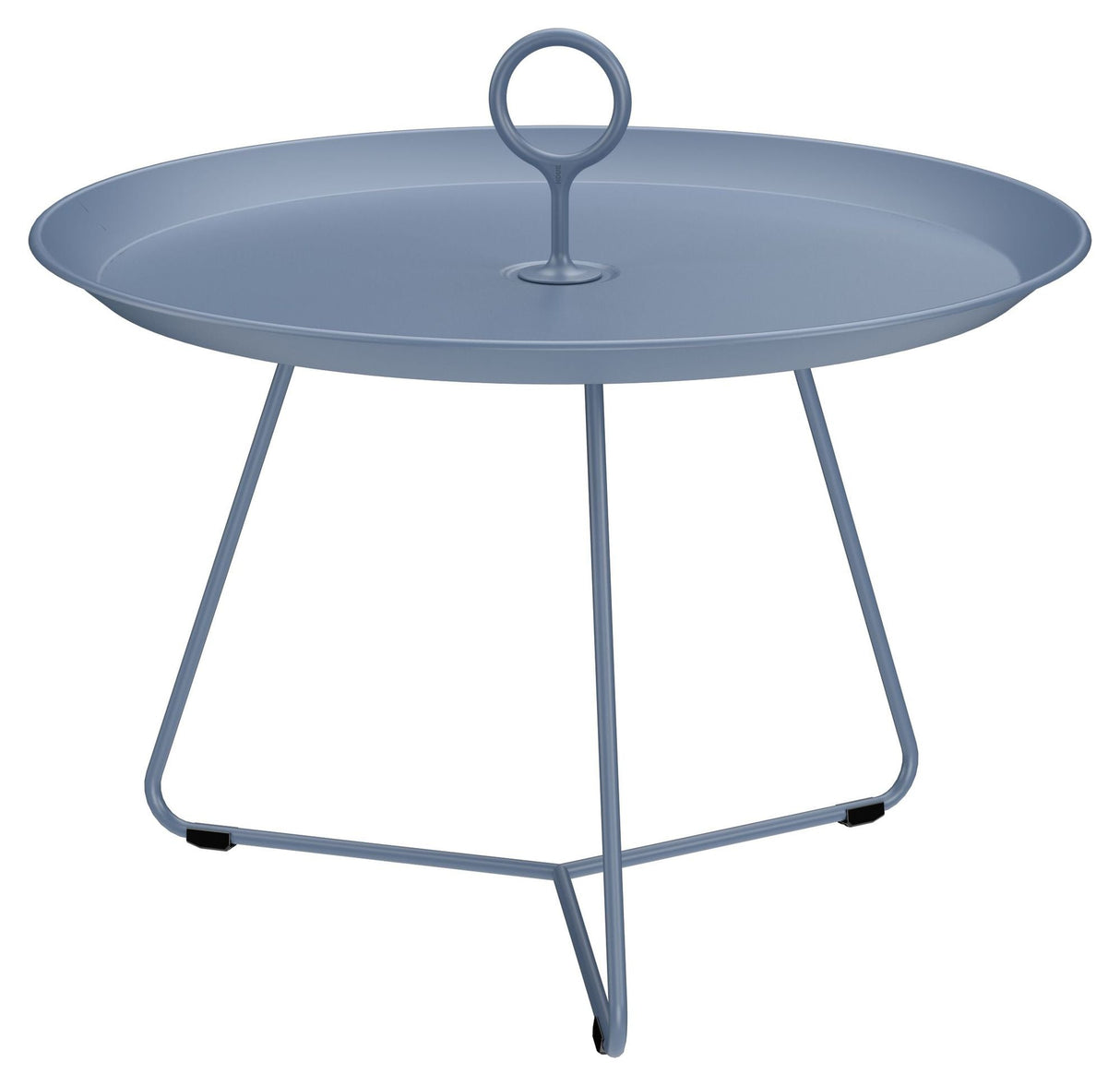 EYELET Tray table, Ø57.5, Pigeon blue