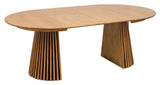 Osaka, Dining table Ø120/160, oak/nature