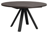 Maddock, dining table Ø135 - brown/oak