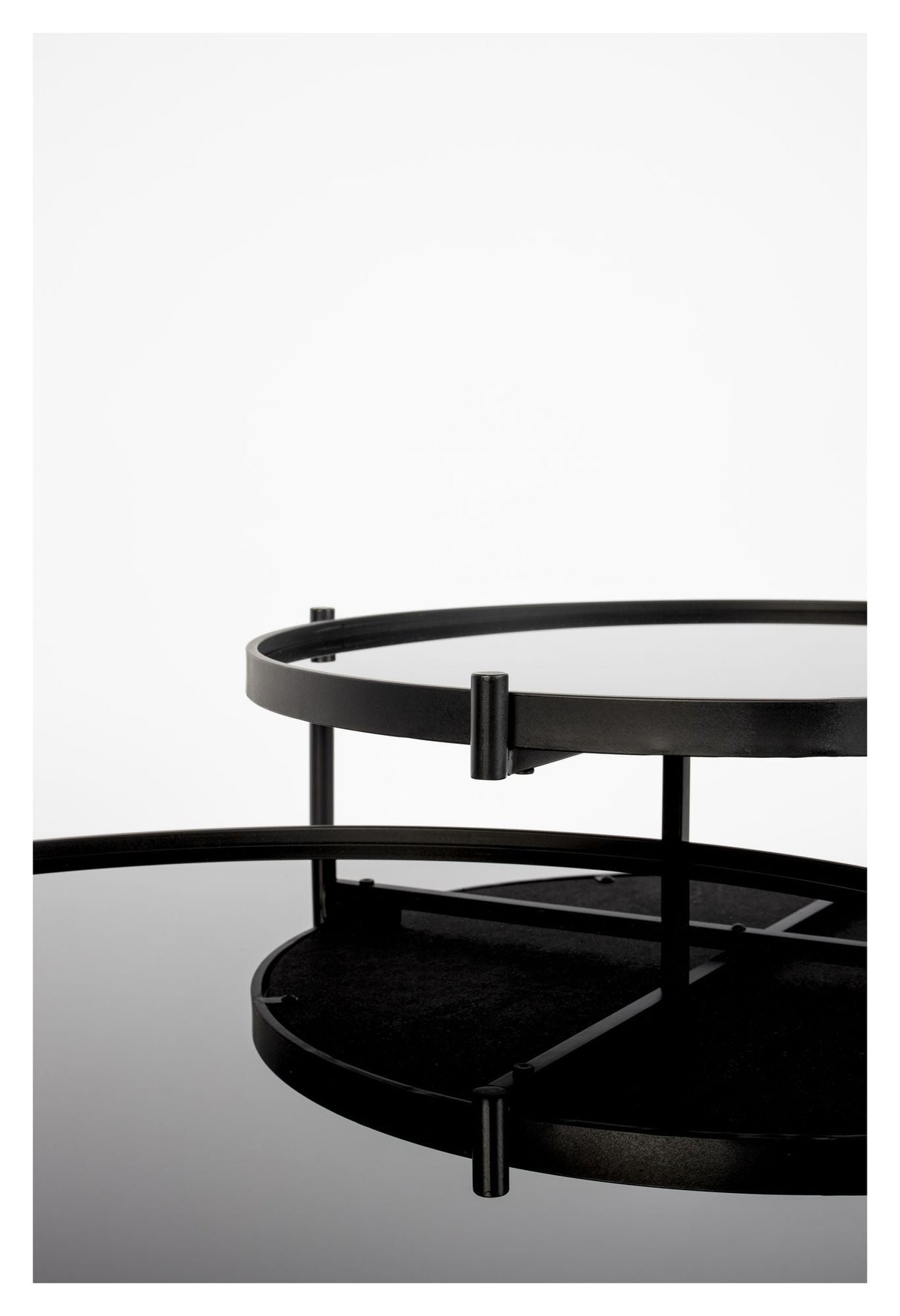 homii Li Coffee table, Ø80/Ø62, Black