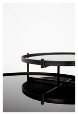 homii Li Coffee table, Ø80/Ø62, Black