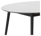 Meza Round Dining Table Ø135, White/Ben ash