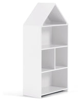 Celeste kids’ little house bookcase, White