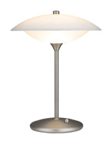 Baroni Table Lamp Ø30, Opal/Steel