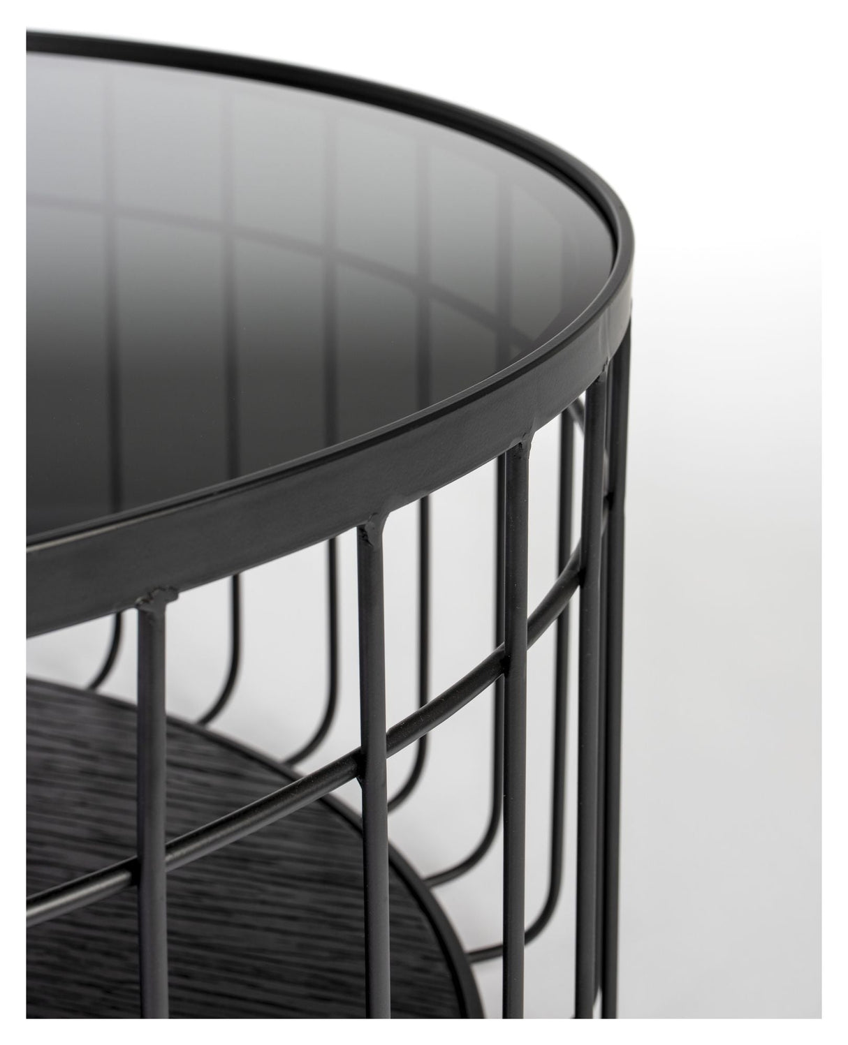 homii Lance Coffee Table Black, Ø80