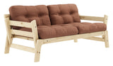 Step Sofa bed, Pine/Clay brown