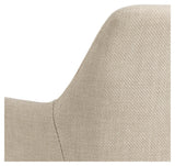 Lizzy, dining chair w/armrests - beige