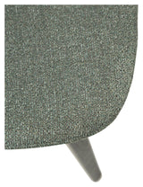 Paragon Dining chair, pebble green bouclé fabric/black ash