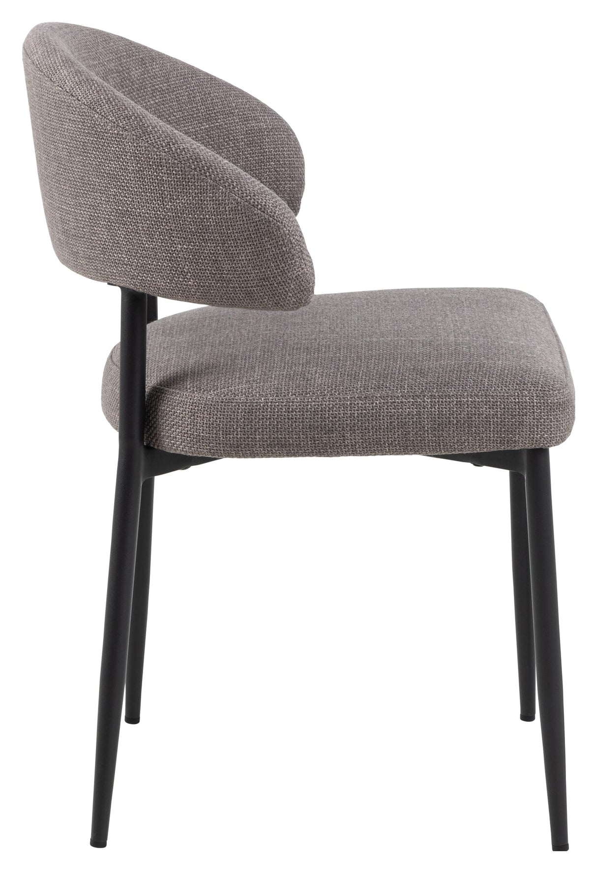 Edina, dining chair - gray/brown