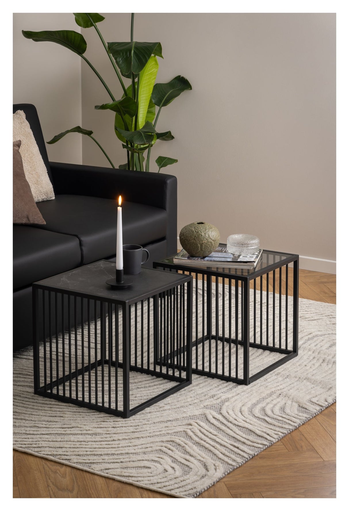 Strington, side table 40cm- black