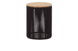 Dandara, coffee table Ø40 - black/oak