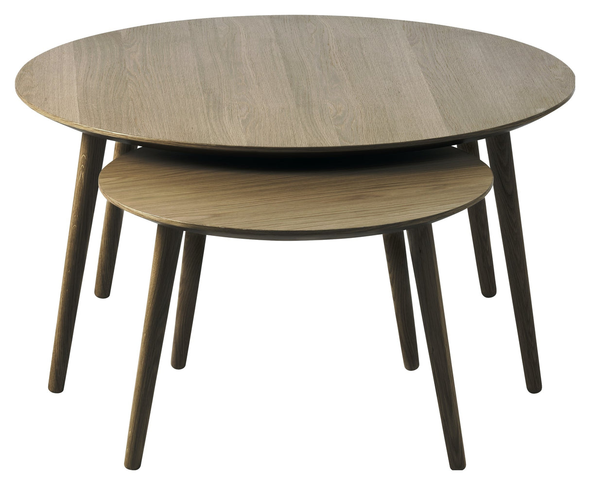 Adaa, coffee table Ø88/58 - dark oak