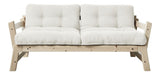 Step Sofa bed, 200, Pine/Off-white