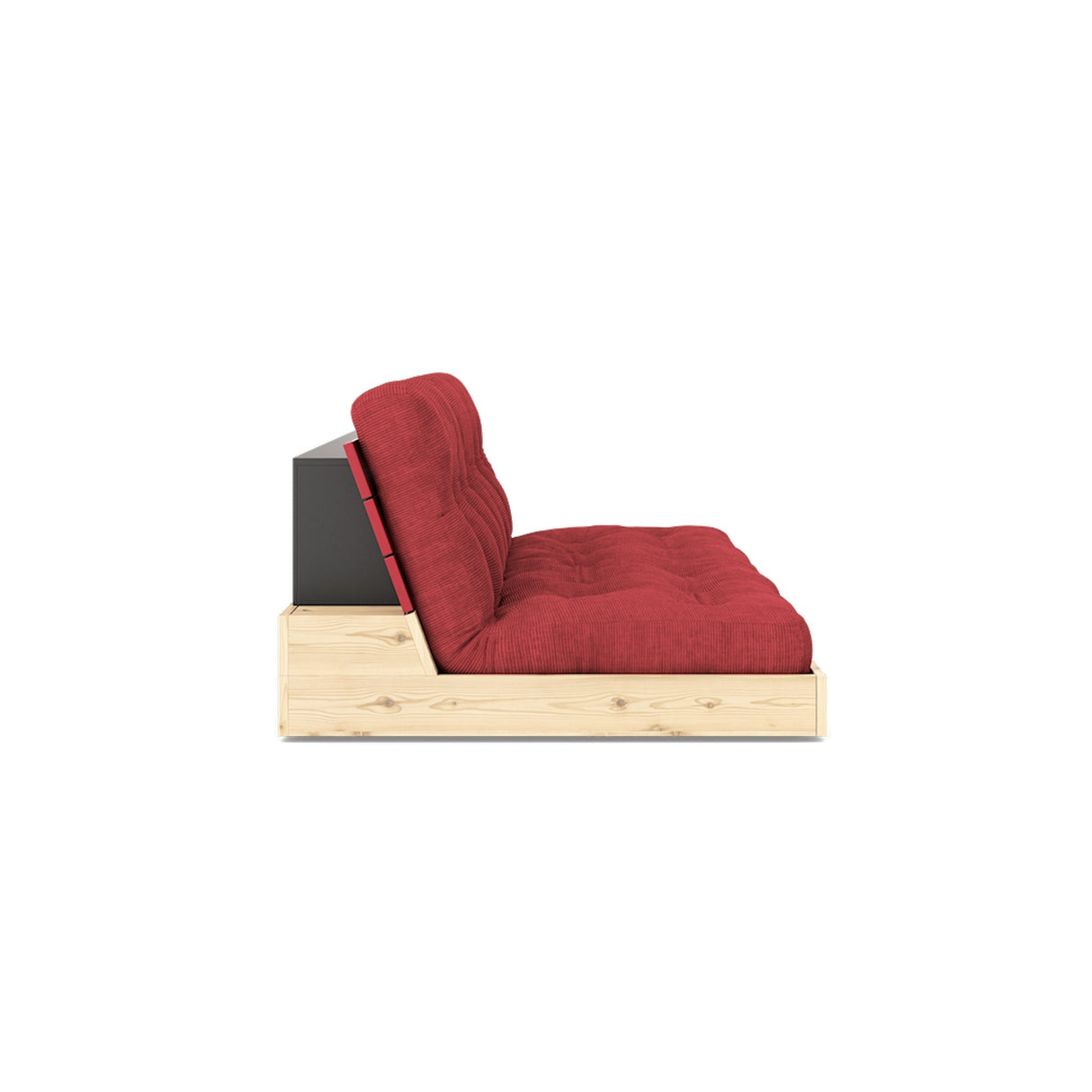 Base Sofa bed, Ruby Red