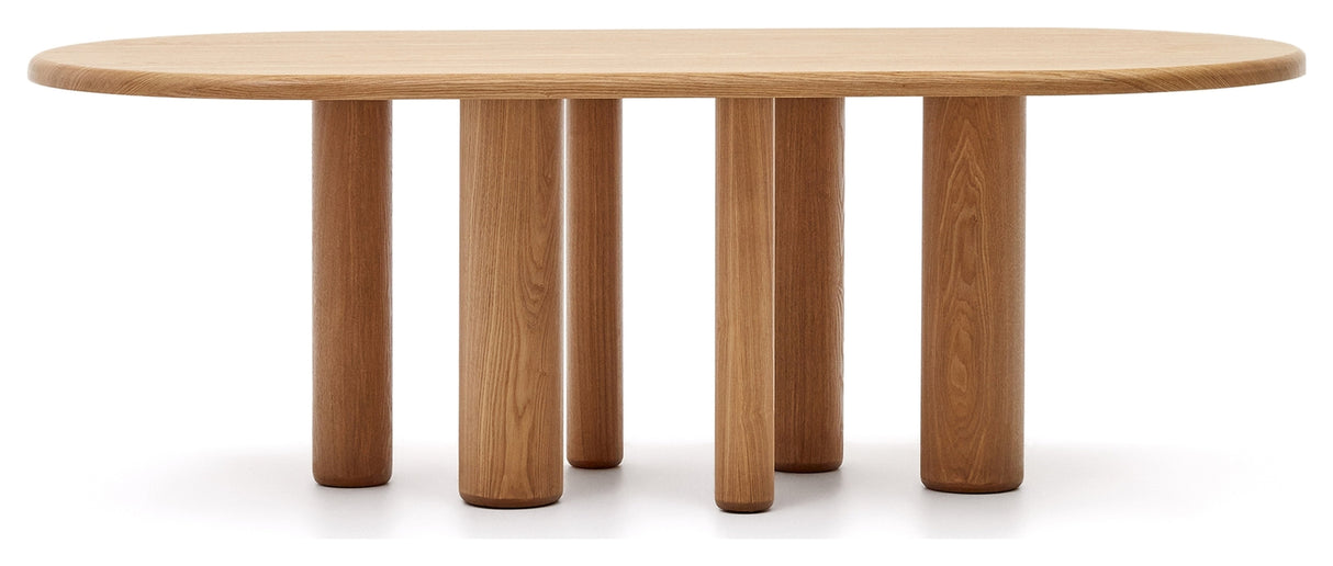 Mailen Dining table, Ash veneer/Natural finish, Ø220x105