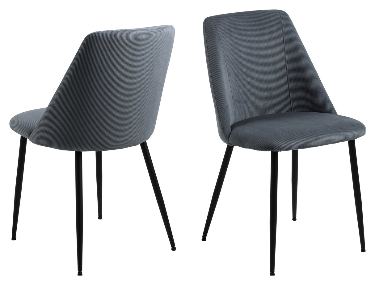 Ines, dining chair - gray