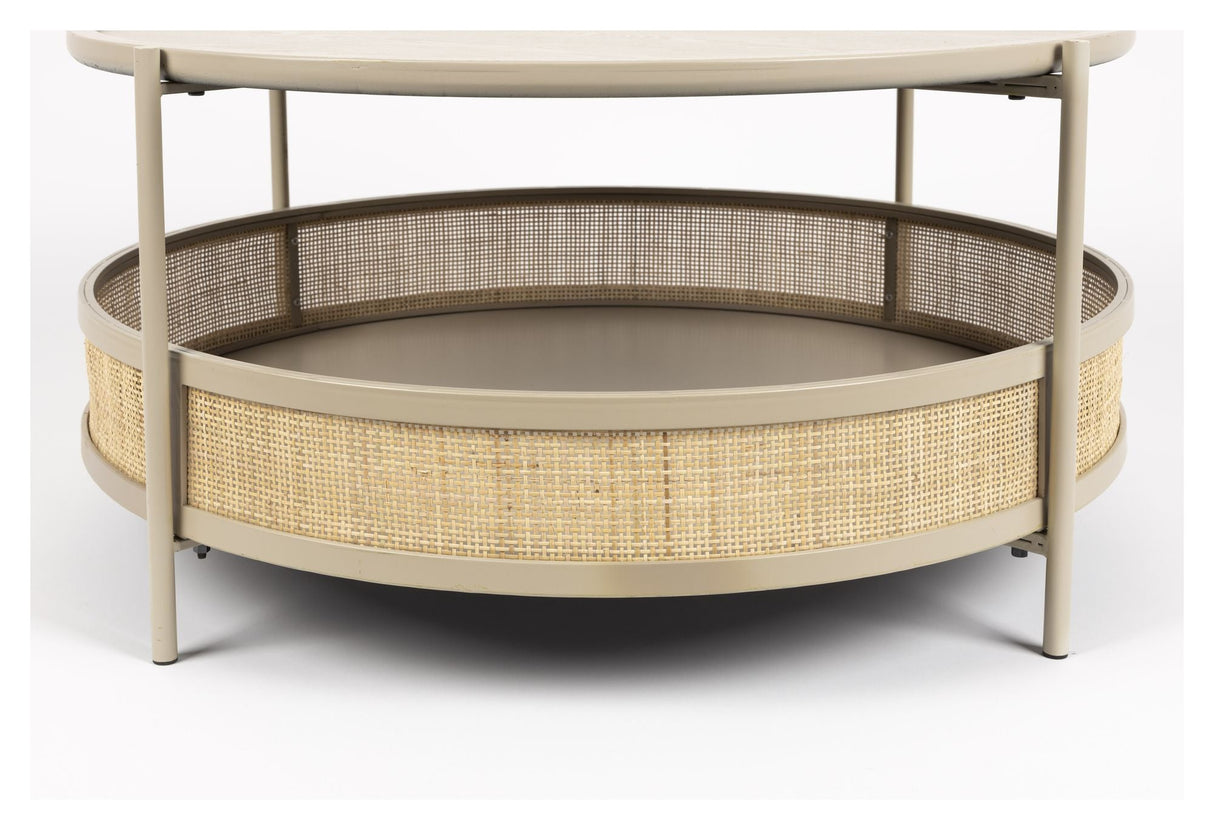 homii Makato Coffee Table Ø80, Nature/Sand