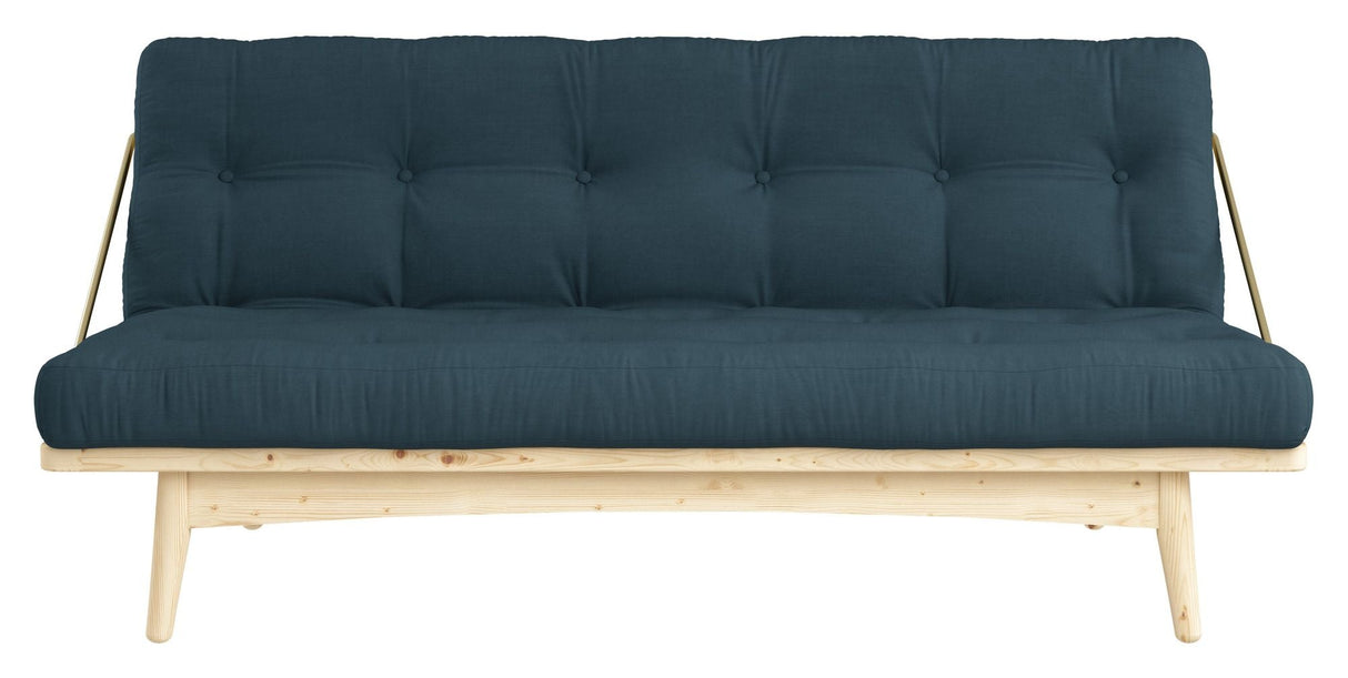 Folk Sofa bed, Pine/Petrol Blue