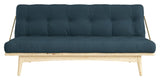 Folk Sofa bed, Pine/Petrol Blue