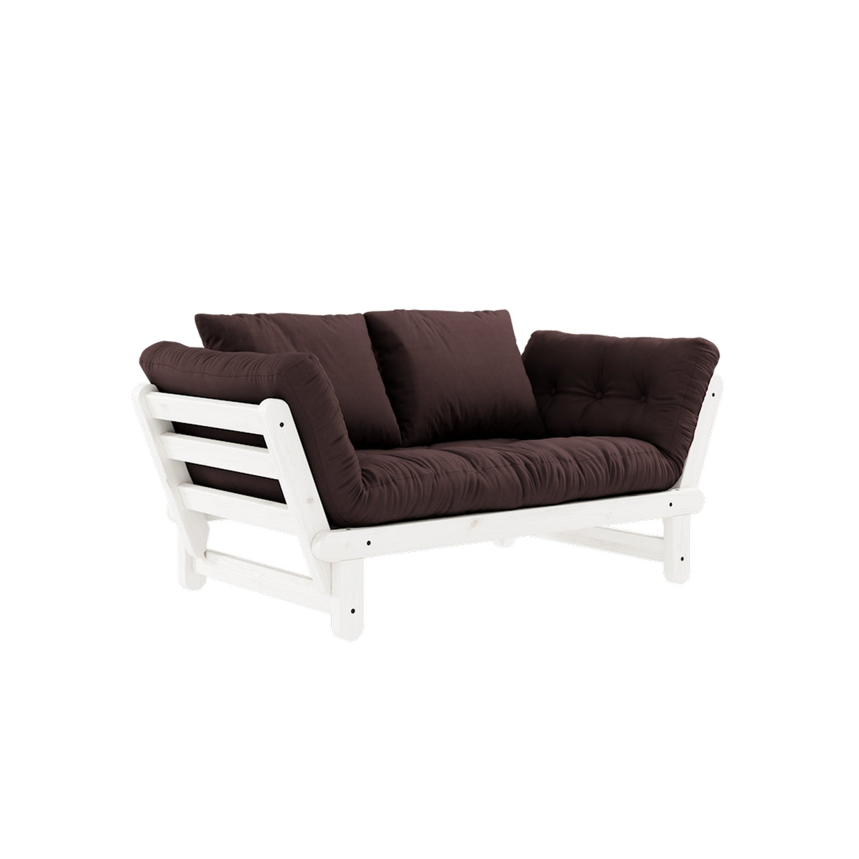 Beat, sofa bed, brown/white