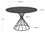 Niut Dining Table Ø120, Black