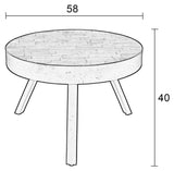 homii Suri Coffee table, Ø58, Black