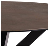 Heaven, dining table Ø119 - brown