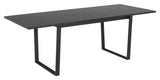 Amble, dining table 160/220cm- black marble