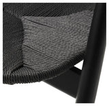 Relate, dining chair w/armrests - black